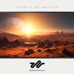 Samsung Frame TV Art, Digital Download, Tatooine Landscape, Star Wars, Pop Culture, High Definition, Digital Art