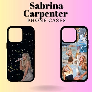 Sabrina Carpenter Phone Case, Sabrina Carpenter Collage Cover for iPhone 15 Pro Max 14 13 12 11 Xr X 8 7 Samsung S24 Ultra, Expresso Gift