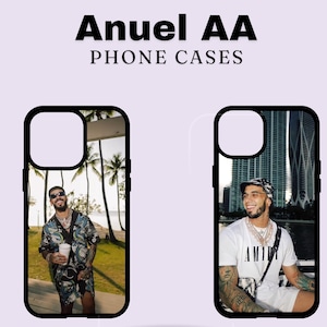 Anuel AA Phone Case. Real hasta la muerte/ regueton/ Puerto Rico/ Artist  - Stylish Music Artist Design, Customizable Covers