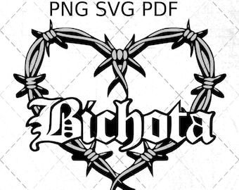 Bichota SVG Bundle Karol G Bichota Svg Wire Heart Tattoo Svg File for Cricut Instant Download