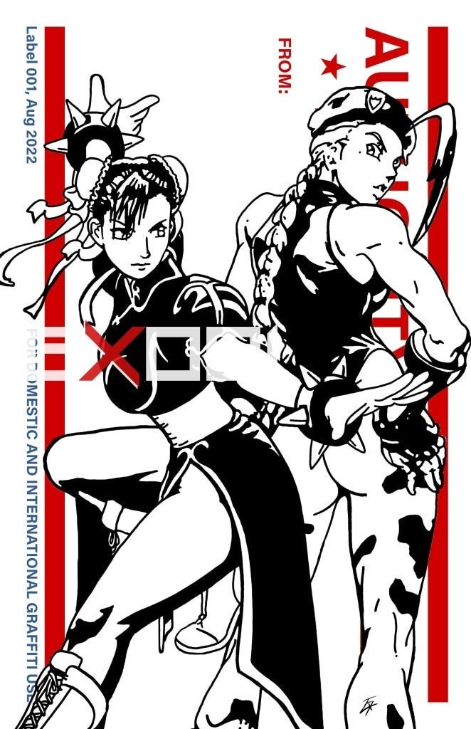 Street Fighter Cammy White Engraved Holo Foil Character Art