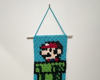 Crochet Mario Wall Hanging