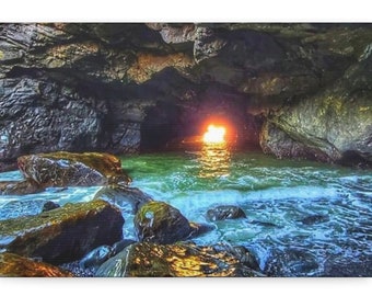 Sea Cave Canvas Stretched, 1.5''