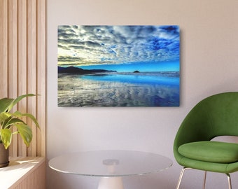 Receding Waters Reflection Metal Art Sign