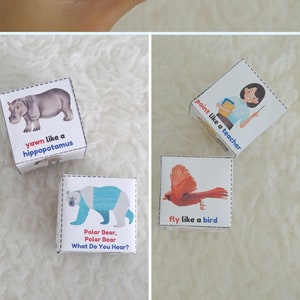 Eric Carle Animal Movement Cube: Brown Bear & Polar Bear (Digital Download)