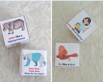 Eric Carle Animal Movement Cube: Brown Bear & Polar Bear (Digital Download)