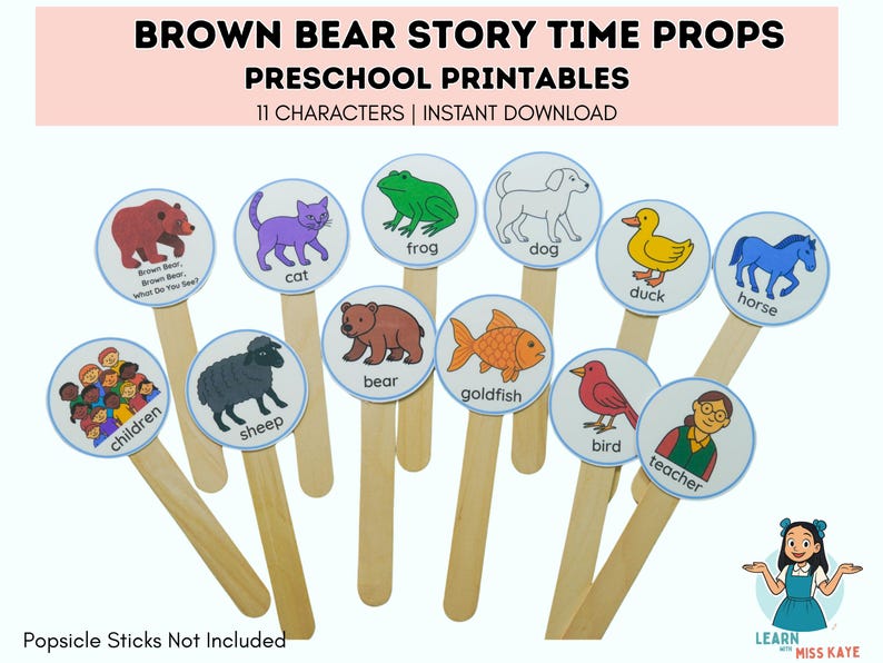 Brown Bear Brown Bear What Do You See Activities | Circle Time Story ...