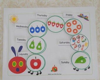 はらぺこあおむしのプリント教材｜幼児向けアクティビティワークシート