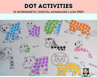 Bingo Dauber Printables | Polar Bear What Do You Hear Activities | Dot Marker or Sticker Fine Motor Skills for Preschool, OT (Digital PDF)