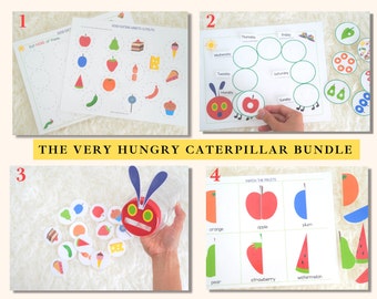 The Very Hungry Caterpillar Printable Bundle: Toddler Busy Book (PDF)