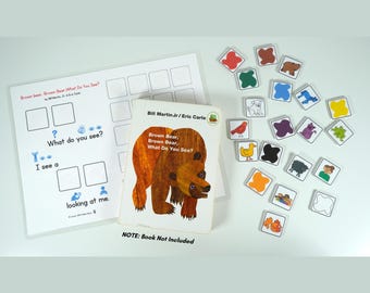 Brown Bear Brown Bear What Do You See Activities | Adapted Book for Speech Therapy or Special Education, Autism Adaptive Book