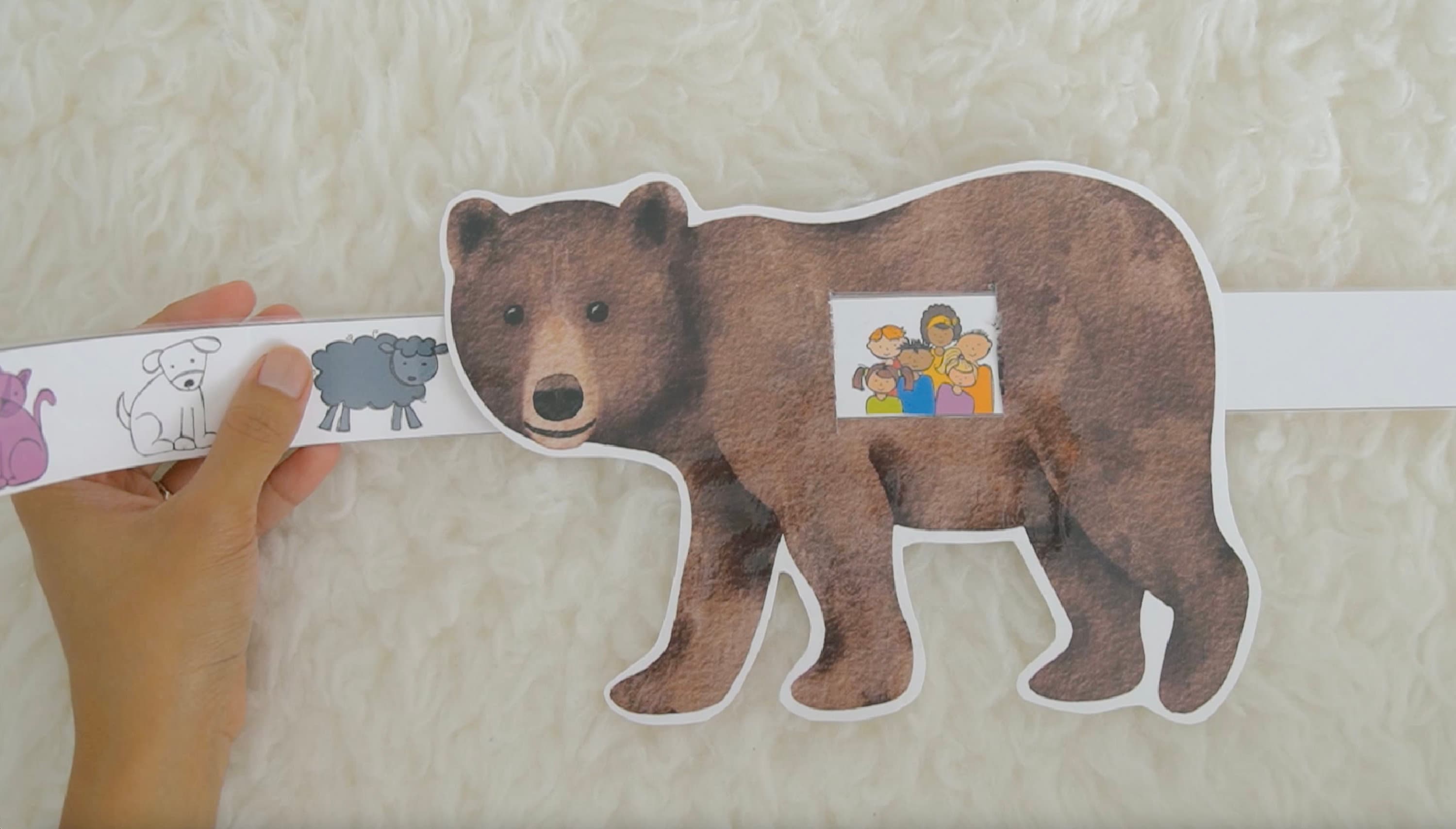 Brown Bear Story Strip: Homeschool Circle Time Prop (digital Download ...