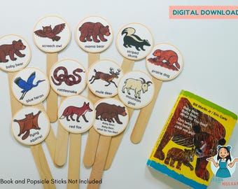 Baby Bear Baby Bear What Do You See Activities | Circle Time Story Props Printable for Preschool and Speech Therapy