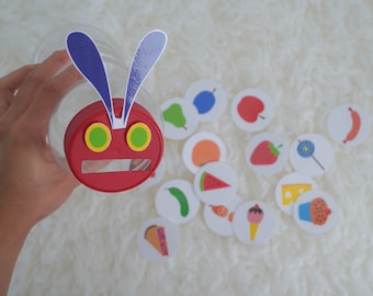 Busy Book Binder Printable The Very Hungry Caterpillar | Toddler Activity Worksheet fo| Preschool Kindergarten | Eric Carle | Digital PDF