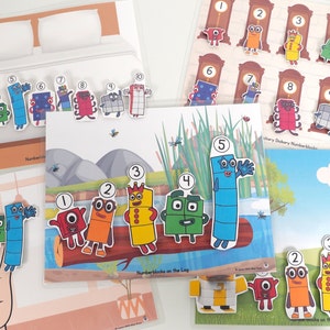 Numberblocks Occupé Book | Cartable d'apprentissage occupé pour tout-petits d'âge préscolaire | Cahier d'activités sur les chiffres pour les tout-petits et les enfants d'âge préscolaire | Imprimable numérique