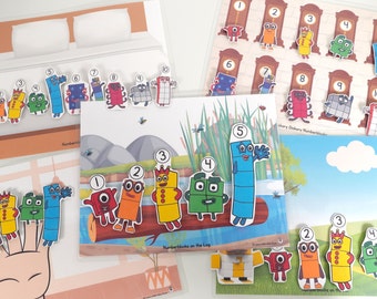 Numberblocks Busy Book: Preschool Learning Binder (Digital Printable)