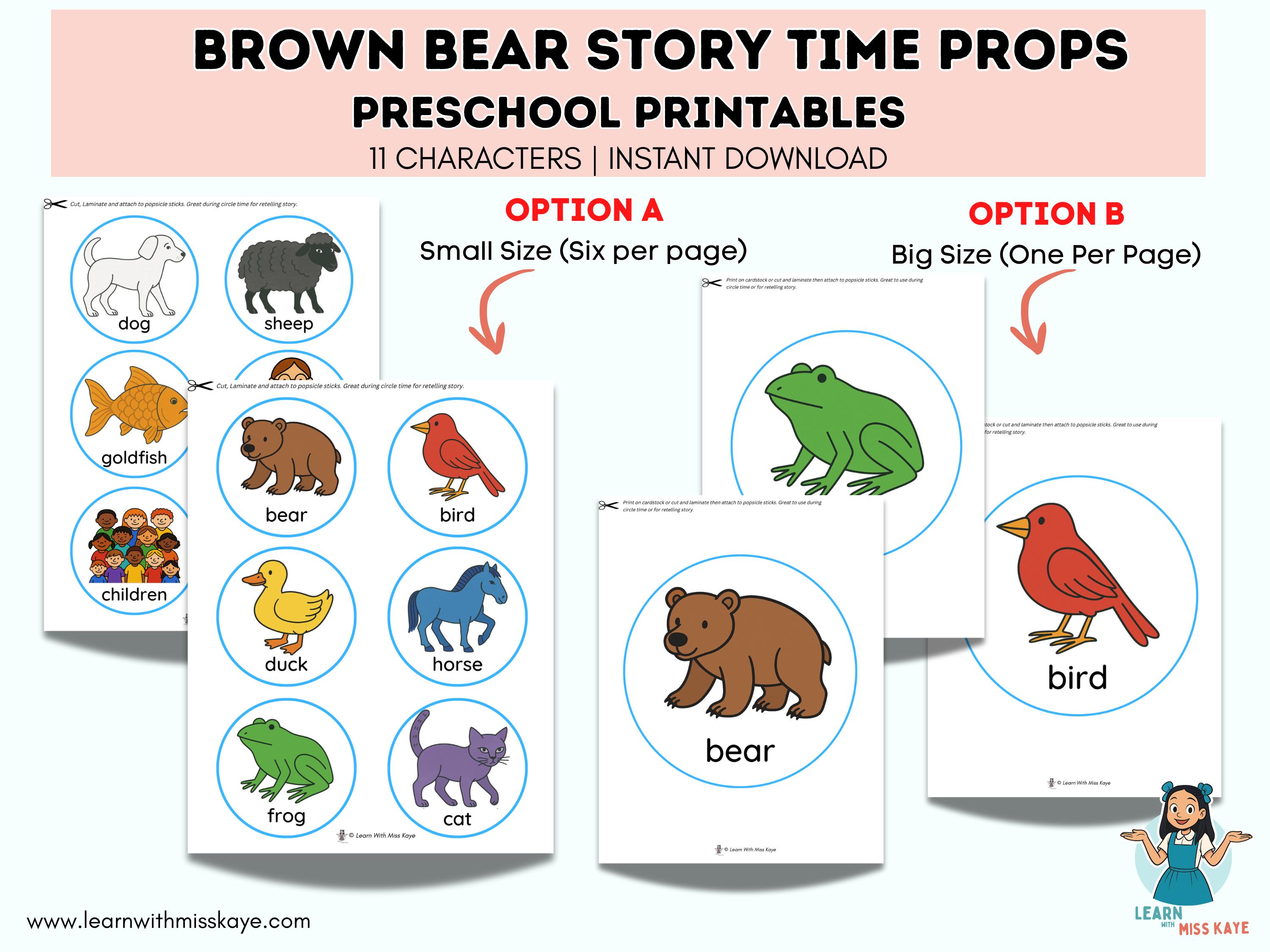 Brown Bear Brown Bear What Do You See Activities | Circle Time Story ...