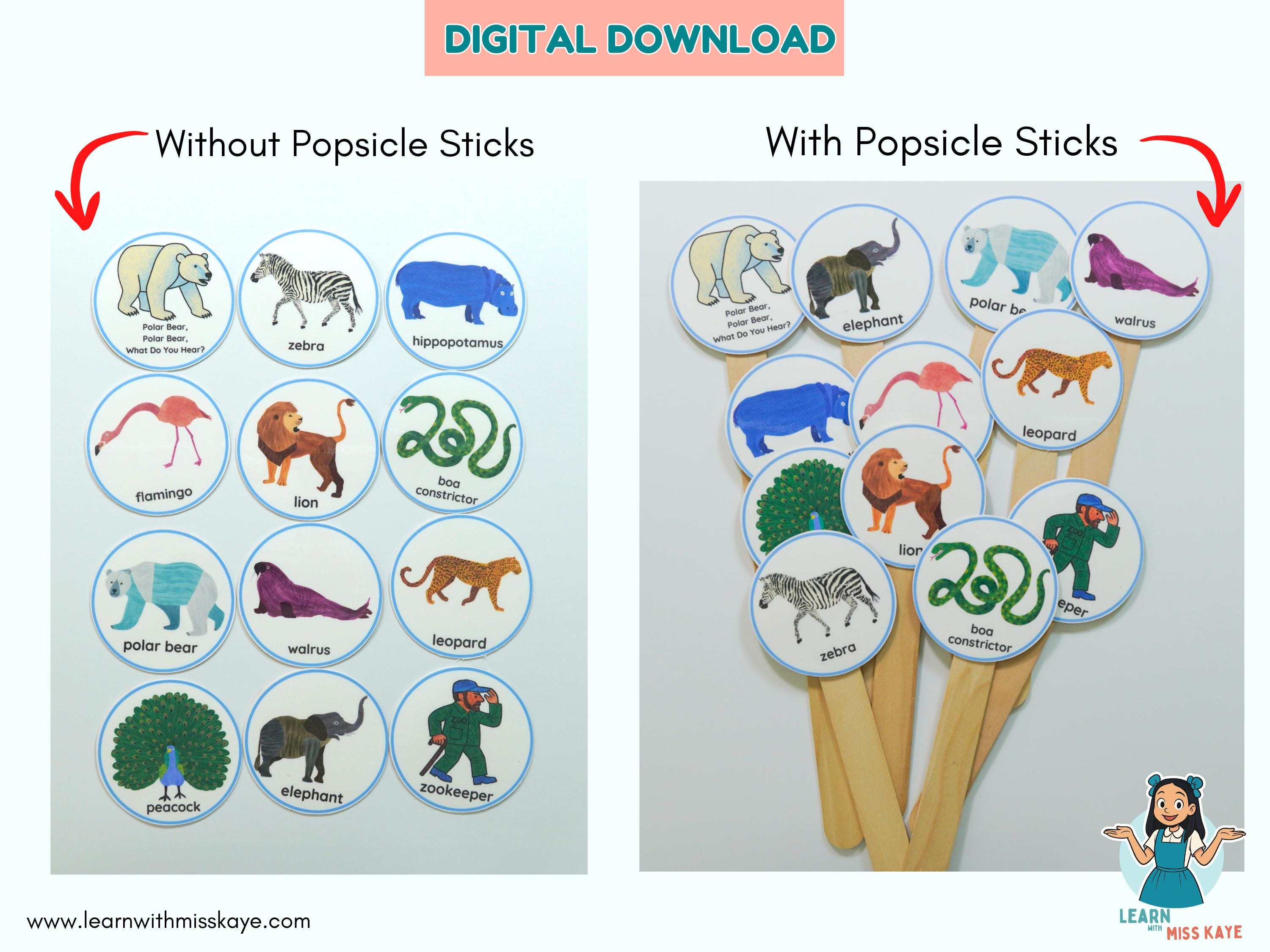 Brown Bear What Do You See Circle Time Story Props BUNDLE | Polar Bear ...