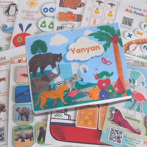 Livre Occupé Montessori | Cartable d'apprentissage occupé pour tout-petits d'âge préscolaire | Cahier d'activités pour les tout-petits et les enfants d'âge préscolaire | Eric Carle Books inspiré PDF
