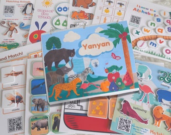 Eric Carle Inspired Montessori Busy Book: Toddler Learning Binder (PDF)