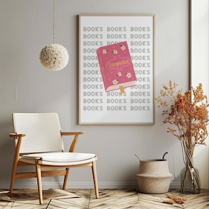 Romance Lover - DIGITAL DOWNLOAD, Wall Decor, Book Lover, Gift Idea, Bookish Wall Print, Wall Decor