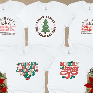 Weihnachten Familie Shirt, frohe Weihnachtsbaum T-Shirt, Weihnachtspyjamas, Weihnachtst-stück Geschenk, Weihnachtsfamilie Abendessen T-Shirt, Weihnachtssüßigkeits-T-Stück