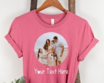 Custom Photo T-Shirt: Personalized Picture Tee, Gift for Mom