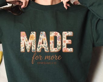 Benutzerdefinierte Glaube Shirt, Epheser 2:10, Bibel Vers, Jesus T-Shirt, Frau Glaube Tshirt, gemacht für mehr Shirt, Geschenk für Freunde