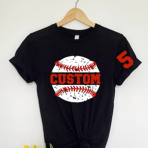 Custom Baseball Shirts, Baseball Numbers Shirt, Personalized Baseball Tees, Baseball Spirit wear, Baseball shirts,Baseball Team,Baseball Tee