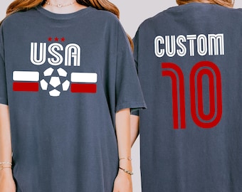 Retro Country Fußball Tshirt Fußball Vintage Fußball Fan WM 2026 Merch, Comfort Farben, 2026 WM Shirt