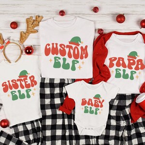 Custom Elf Shirt: Matching Family Christmas Tees