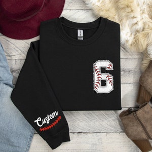 Custom Baseball Sweatshirt, Baseball Mom Crewneck, Baseball Sweatshirt, Custom Baseball,Personalized Baseball, Sport Mom Shirt, Baseball tee
