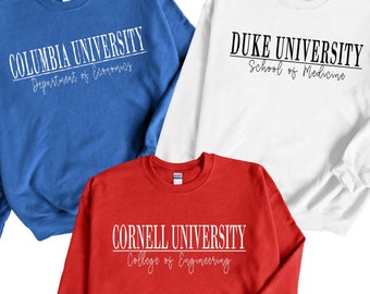 Custom University Sweatshirt: Personalized College Program