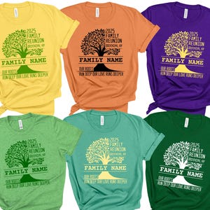 Custom Family Reunion Shirt: Personalized Matching Cotton Tee