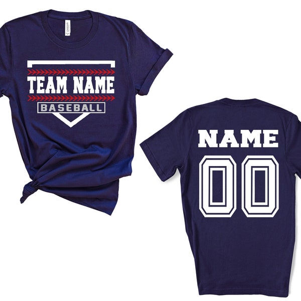 Custom Baseball Mom Shirts, Personalized Baseball Shirt, Game Day Baseball, Name and Number Baseball Sweatshirt, Baseball Team,Baseball Tee