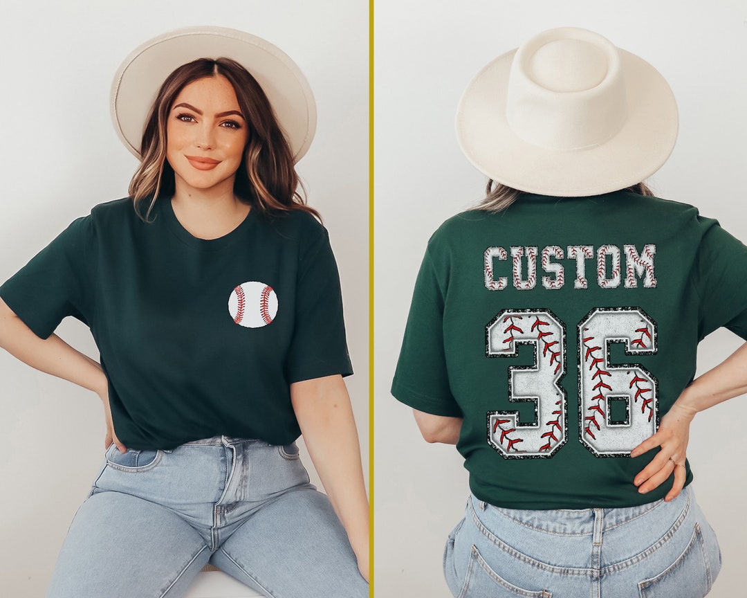 Personalized Baseball T-shirt: Custom Name & Number, Sports Tee - Etsy UK