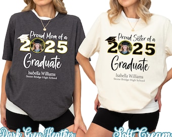 T-shirt Proud Family 2025 pour les diplômés : cadeau personnalisé pour senior