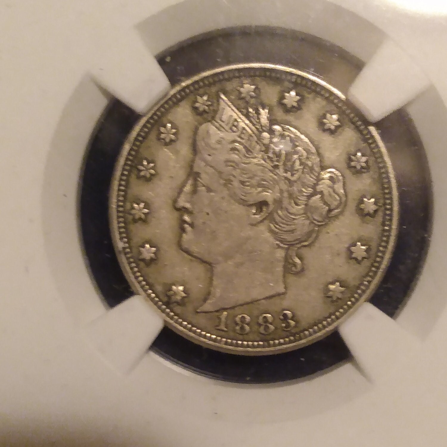 2 Coin NGC Graded Xf45 1883 v Nickels Set . With Cents and Without ...
