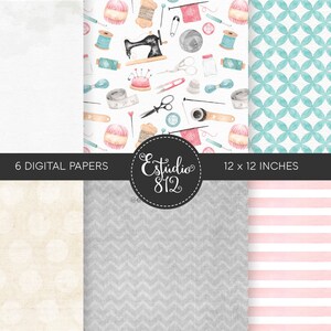 Sewing Watercolor Clipart Clip Art Needle Thread Sewing Machine Button ...