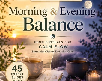 Morning & Evening Routine Guide | Daily Habits for Calm, Balance and Flow