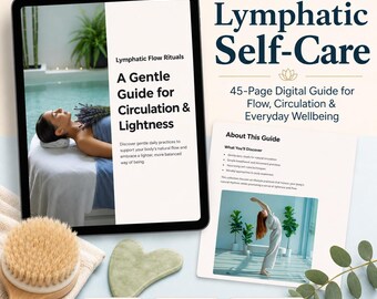 Lymphatic Drainage Self-Care Guide — Gentle Daily Rituals, 45-Page Digital PDF