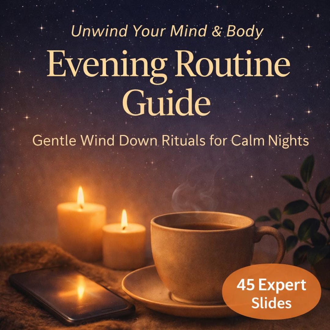 Evening Routine Guide for Calm Nights โ Gentle Wind Down Rituals - Etsy UK