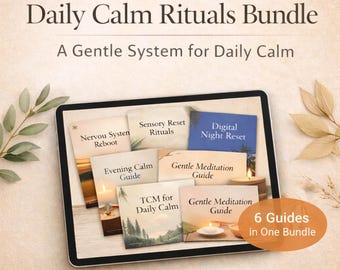 Daily Calm Rituals Bundle – Nervous System Support & Gentle Self-Care Guides