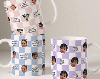Best Mom Ever Custom Baby Photo Retro Mug, Personalized Mother's Day Gift, Birthday Present For Mommy, First Time Mama Appreciation
