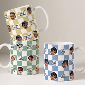 Best Dad Ever Custom Baby Photo Retro Mug, Personalized Father's Day Gift, First Time Daddy Appreciation, Dad's Birthday Present