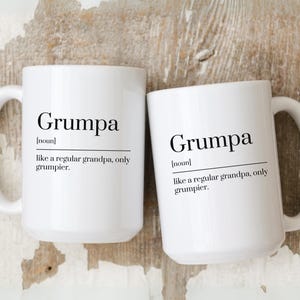 Grumpa Like A Regular Grandpa Only Grumpier Mug, Father's Day Gift For Grandpa, Funny Gift idea for Grandpa, New Grandpa Gift, Grandpa Mug