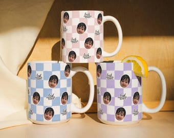 Best Auntie Ever Custom Baby Photo Retro Mug, Personalized Mother's Day Gift From Niece or Nephew, Birthday Present For Aunt
