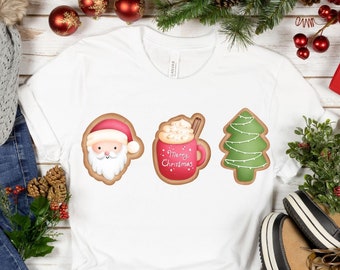 Christmas shirt, Christmas cookie Graphic T shirt, Vintage christmas cookie shirt, Vintage Christmas top, Christmas time shirt
