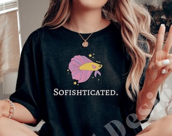 Betta Fish Shirt, Animal Lover T shirt , Fish lover Unisex crew neck T shirt,  Funny Animal T shirt, Fish owner gift, Gift for fish owner