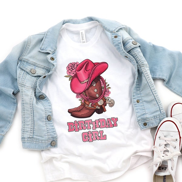 Cowgirl Birthday Shirt ,Western  Cowgirl family Shirt, Nashville Birthday Party Shirt,Cowgirl boots T-Shirt, cowgirl family matching Shirts